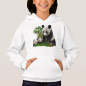 Panda-Beren meisjes t-shirts (Voorkant)