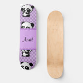 Panda Beren Persoonlijk Skateboard (Voorkant)