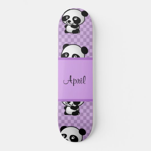 Panda Beren Persoonlijk Skateboard (Voorkant)