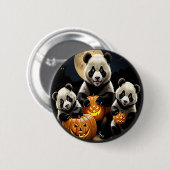 Panda Beren Ronde Button 5,7 Cm (Voorkant /achterkant)
