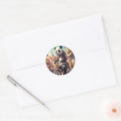 Panda Beren Ronde Sticker (Envelop)