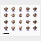 Panda Beren Ronde Sticker (Vel)