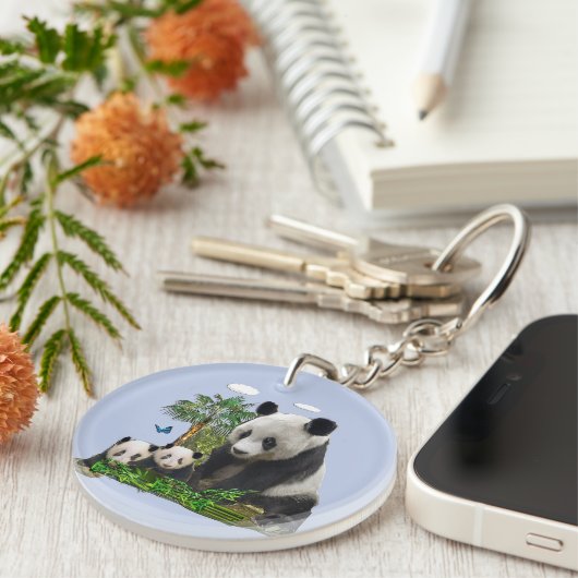 Panda beren sleutelhanger (Voorkant Rechts)