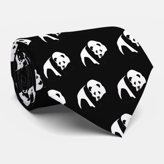 Panda Beren Stropdas (Opgerold)