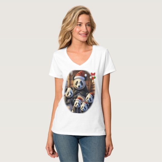 Panda Beren T-shirt (Voorkant volledig)