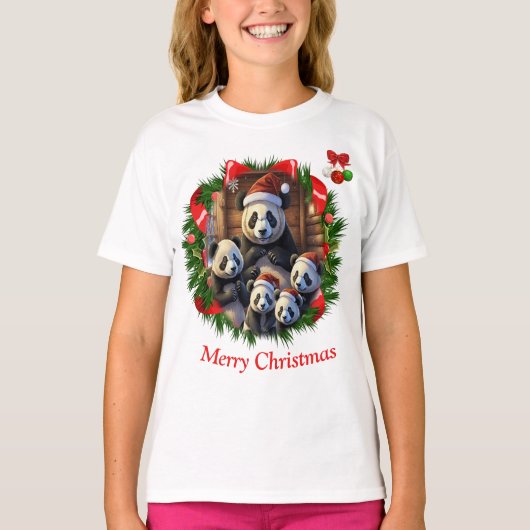 Panda Beren T-shirt (Voorkant)