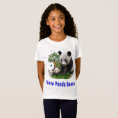 panda beren t-shirt (Voorkant volledig)