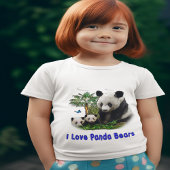 Panda beren t-shirt