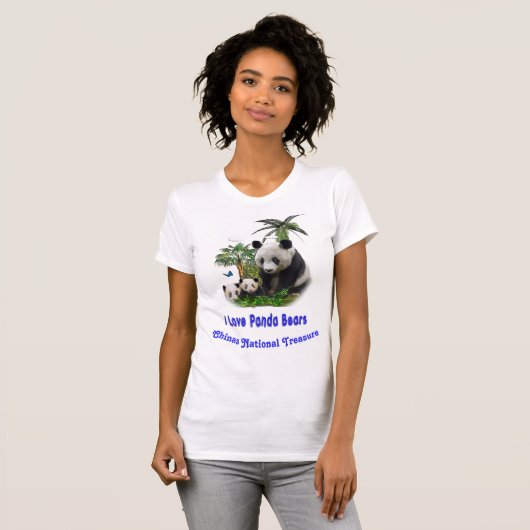 Panda Beren T-shirt (Voorkant volledig)