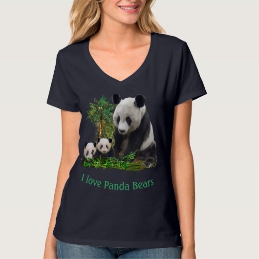 Panda Beren T-shirt (Voorkant)