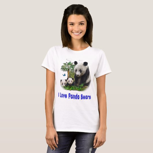 Panda Beren T-shirt (Voorkant volledig)