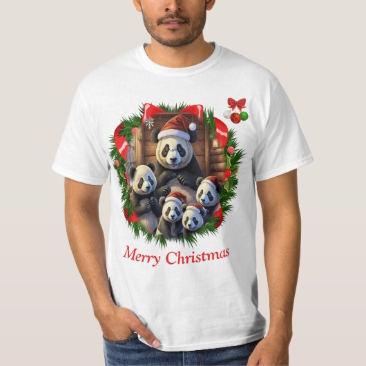Panda Beren T-shirt (Voorkant)