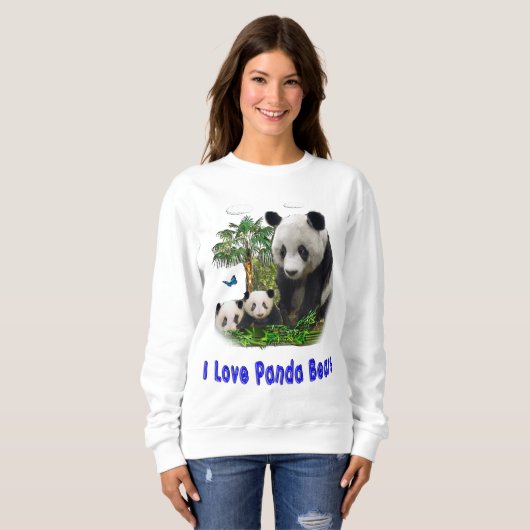 Panda-beren t-shirts (Voorkant volledig)