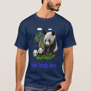 Panda-beren t-shirts