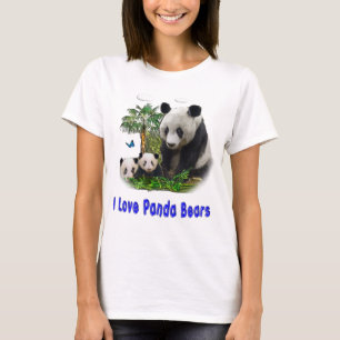 Panda-beren t-shirts