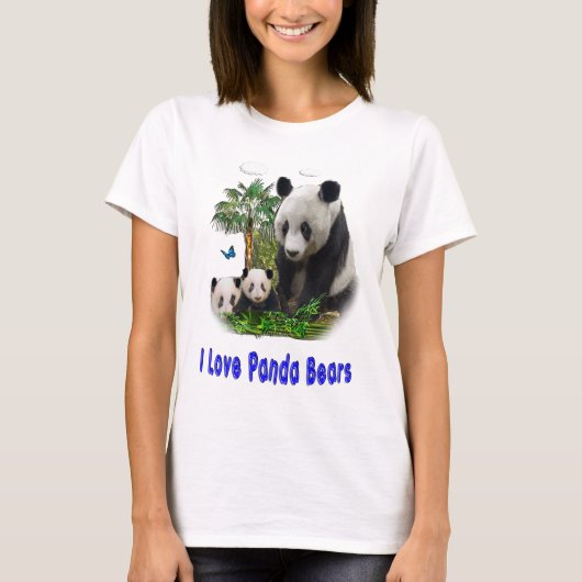 Panda-beren t-shirts (Voorkant)