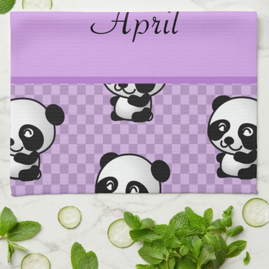 Panda Beren Theedoek (Gevouwen)