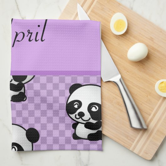 Panda Beren Theedoek (Quarter Fold)