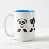 Panda Beren Tweekleurige Koffiemok (Links)