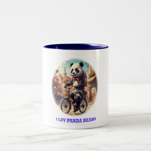 Panda Beren Tweekleurige Koffiemok (Center)