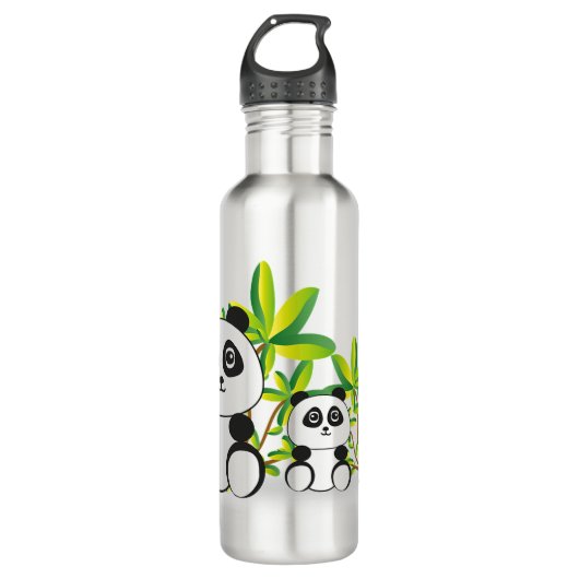 Panda Beren Waterfles (Voorkant)