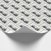 Panda Beren Waterverf Cadeaupapier (Hoek)