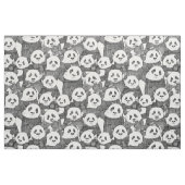 panda beren zwart wit stof (Fat Quarter)