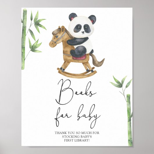 Panda berenboeken voor baby poster (Voorkant)