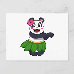 Panda bij balletdans briefkaart