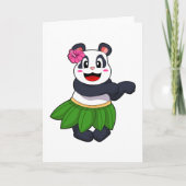 Panda bij balletdans kaart (Voorkant)