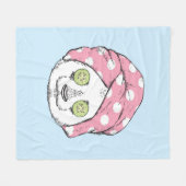 Panda bij de ruimteka fleece deken (Voorkant (Horizontaal))