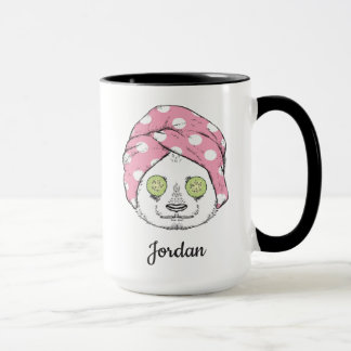 Panda bij de ruimteka | Jouw namen toevoegen Mok