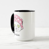 Panda bij de ruimteka | Jouw namen toevoegen Mok (Voorkant links)