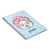 Panda bij de ruimteka | Jouw namen toevoegen Notitieboek (Rechterzijde)