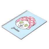 Panda bij de ruimteka | Jouw namen toevoegen Notitieboek (Linkerzijde)