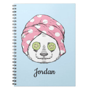 Panda bij de ruimteka   Jouw namen toevoegen Notitieboek