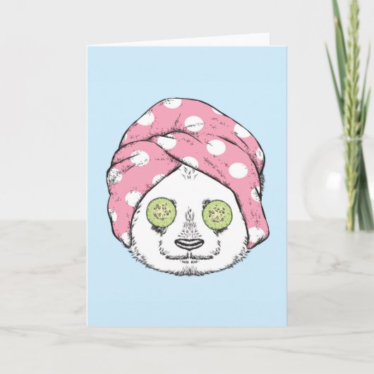 Panda bij de ruimteka kaart (Voorkant)