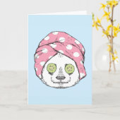 Panda bij de ruimteka kaart (Gele Bloem)