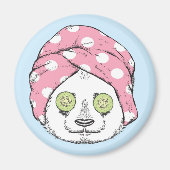 Panda bij de ruimteka magneet (Voorkant)