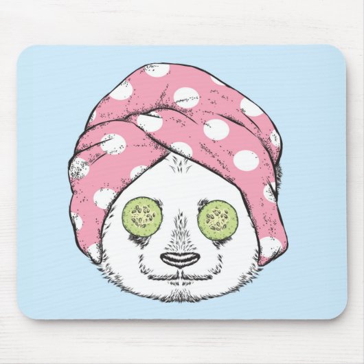 Panda bij de ruimteka muismat (Voorkant)