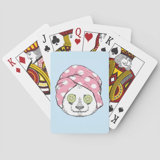 Panda bij de ruimteka pokerkaarten (Achterkant)