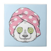 Panda bij de ruimteka tegeltje (Voorkant)