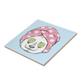 Panda bij de ruimteka tegeltje (Zijkant)