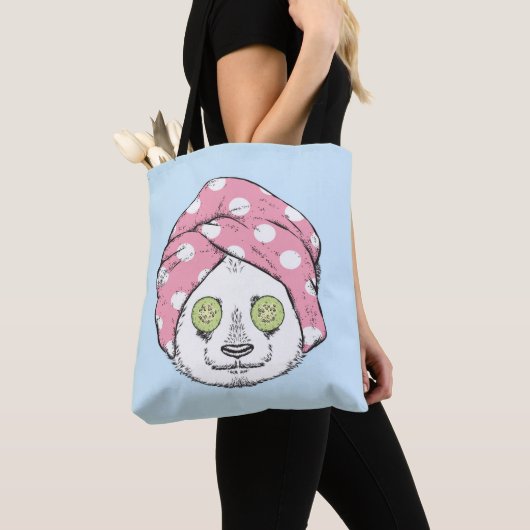 Panda bij de ruimteka tote bag (Dichtbij)