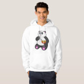 Panda bij Eaten met Spoon & Bowl Hoodie (Voorkant volledig)