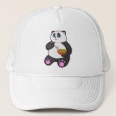 Panda bij Eaten met Spoon & Bowl Trucker Pet (Voorkant)