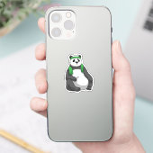 Panda bij Fitness met handdoek Sticker (Telefoon)