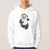 Panda bij het runnen met Pet Hoodie (Voorkant)