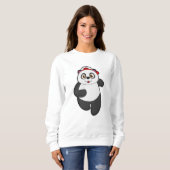 Panda bij het runnen met Pet Trui (Voorkant volledig)