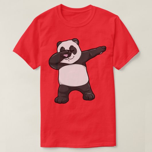 Panda bij Hip Hop Dance Dab 2 T-shirt (Design voorkant)